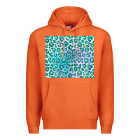 Carrot turquoise leopard glitter Premium Hoodie - JahusDesignShop