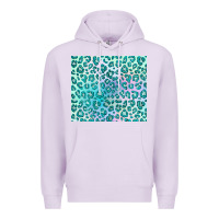 Lilac turquoise leopard glitter Premium Hoodie - JahusDesignShop