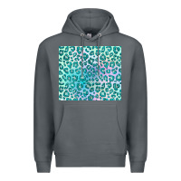Rock turquoise leopard glitter Premium Hoodie - JahusDesignShop