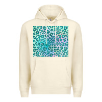 Sandshell turquoise leopard glitter Premium Hoodie - JahusDesignShop