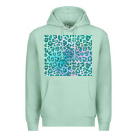 Seafoam turquoise leopard glitter Premium Hoodie - JahusDesignShop