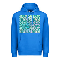 True Royal turquoise leopard glitter Premium Hoodie - JahusDesignShop