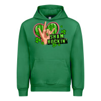 Emerald shamrockin' rock n roll female hand Urban Hoodie - Artiststas