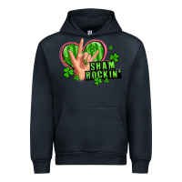 Navy shamrockin' rock n roll female hand Urban Hoodie - Artiststas