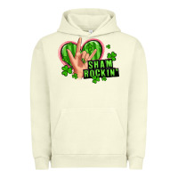 Pigment Pistachio shamrockin' rock n roll female hand Urban Hoodie - Artiststas