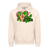 Shamrockin' Rock N Roll Female Hand Urban Hoodie | Teevron