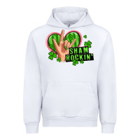 White shamrockin' rock n roll female hand Urban Hoodie - Artiststas