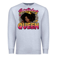 Heather Grey birthday queen Premium Sweatshirt - Zillion Design Studio
