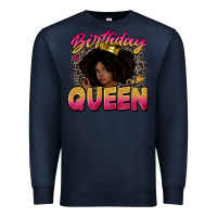Navy birthday queen Premium Sweatshirt - Zillion Design Studio