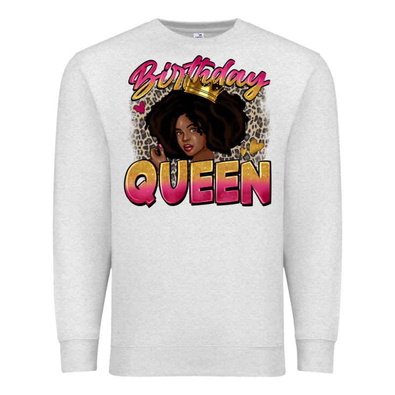 Birthday Queen Premium Sweatshirt by Zillion Design Studio | Teevron