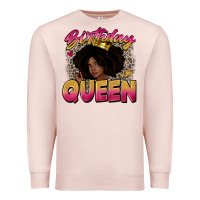 Pale Pink birthday queen Premium Sweatshirt - Zillion Design Studio