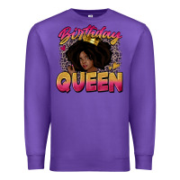 Purple birthday queen Premium Sweatshirt - Zillion Design Studio