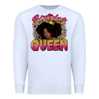 White birthday queen Premium Sweatshirt - Zillion Design Studio
