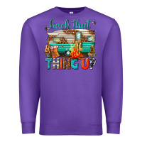 Purple back that thing up Premium Sweatshirt - texasbilliewilder