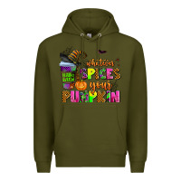 Army Green whatever spices your pumpkin Premium Hoodie - AdoDesignShop