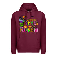 Burgundy whatever spices your pumpkin Premium Hoodie - AdoDesignShop