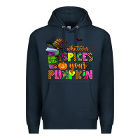 Navy whatever spices your pumpkin Premium Hoodie - AdoDesignShop