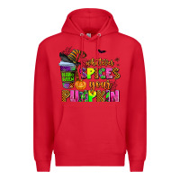 Red whatever spices your pumpkin Premium Hoodie - AdoDesignShop