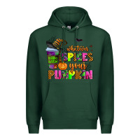 Sports Green whatever spices your pumpkin Premium Hoodie - AdoDesignShop