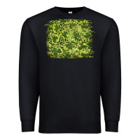 Black st patrick's day shamrock leopard background Premium Sweatshirt - RanaPortraitStore