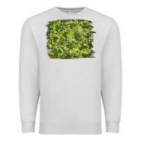 Dove Grey st patrick's day shamrock leopard background Premium Sweatshirt - RanaPortraitStore