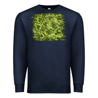 Navy st patrick's day shamrock leopard background Premium Sweatshirt - RanaPortraitStore