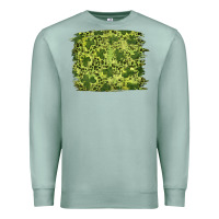 Seafoam st patrick's day shamrock leopard background Premium Sweatshirt - RanaPortraitStore