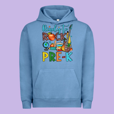 Ready To Rock Pre K Urban Hoodie Designed By Jahusdesignshop