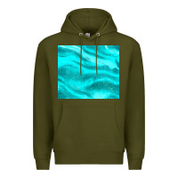 Army Green turquoise glitter Premium Hoodie - JahusDesignShop