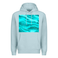 Blue Mist turquoise glitter Premium Hoodie - JahusDesignShop