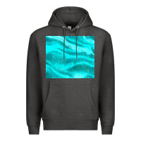 Charcoal Heather turquoise glitter Premium Hoodie - JahusDesignShop
