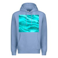 Colony Blue turquoise glitter Premium Hoodie - JahusDesignShop