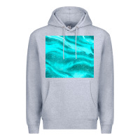 Heather Grey turquoise glitter Premium Hoodie - JahusDesignShop
