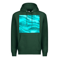 Sports Green turquoise glitter Premium Hoodie - JahusDesignShop