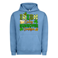 Pigment Pebble Blue irish today hungover tomorrow Urban Hoodie - Artiststas
