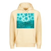 Pina Colada turquoise glitter star Premium Hoodie - JahusDesignShop