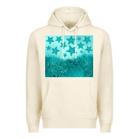 Tofu turquoise glitter star Premium Hoodie - JahusDesignShop