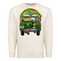 Sandshell St Patrick's Day Truck With Pot Of Gold Horseshoe And Rainbow Premium Sweatshirt - RanaPortraitStore