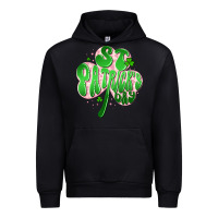 Black st patricks day clover Urban Hoodie - Artiststas
