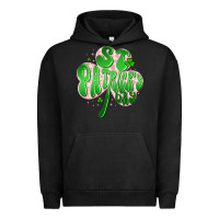 Pigment Black st patricks day clover Urban Hoodie - Artiststas