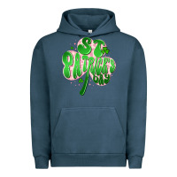 Pigment Midnight Navy st patricks day clover Urban Hoodie - Artiststas