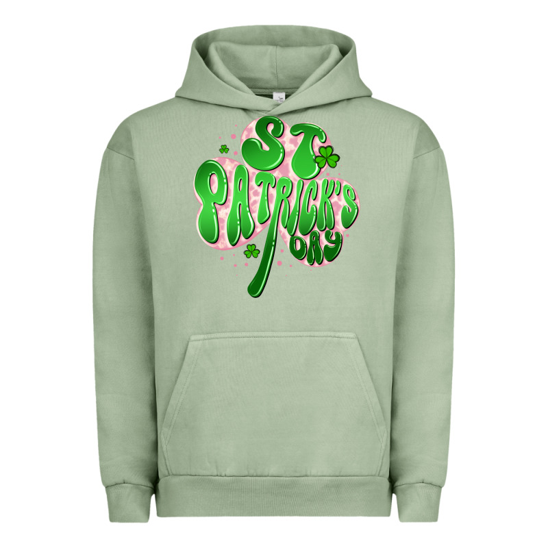 St Patricks Day Clover Urban Hoodie by Artiststas | Teevron