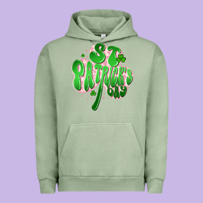 St Patricks Day Clover Urban Hoodie Designed By Artiststas
