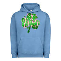 Pigment Pebble Blue st patricks day clover Urban Hoodie - Artiststas