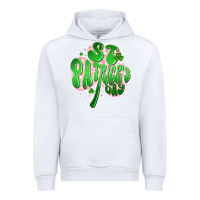 White st patricks day clover Urban Hoodie - Artiststas