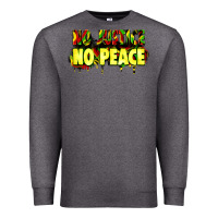 Charcoal Heather no justice no peace Premium Sweatshirt - Zillion Design Studio