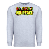 Heather Grey no justice no peace Premium Sweatshirt - Zillion Design Studio