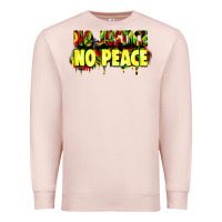 Pale Pink no justice no peace Premium Sweatshirt - Zillion Design Studio