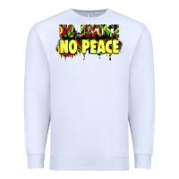 White no justice no peace Premium Sweatshirt - Zillion Design Studio