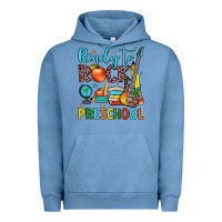 Pigment Pebble Blue ready to rock preschool Urban Hoodie - JahusDesignShop
